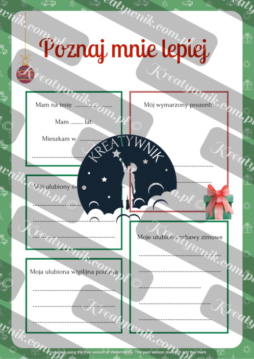 Świąteczne zadania edukacja