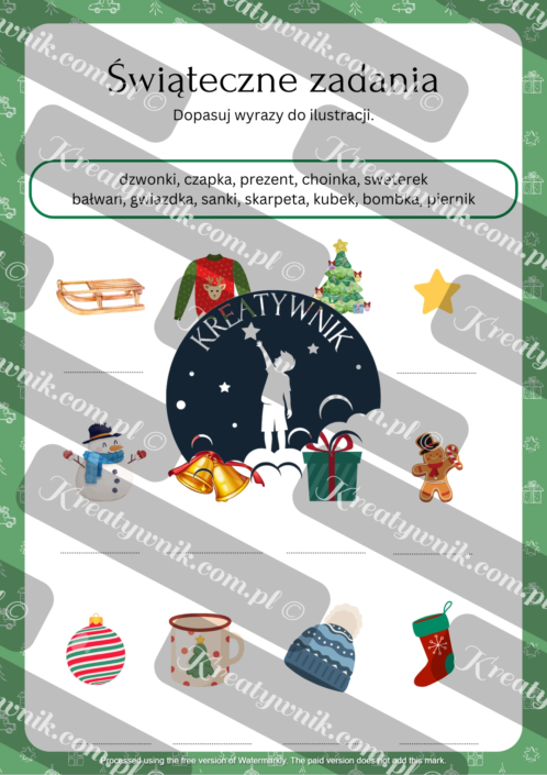 Świąteczne zadania edukacja