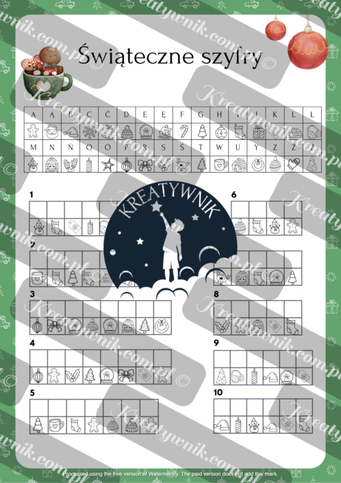 Świąteczne zadania edukacja