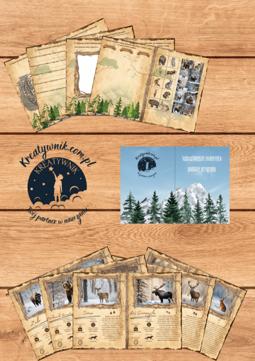 Najważniejsze zwierzęta polskiej przyrody reklama (29.7 x 21 cm) (21 x 29.7 cm)