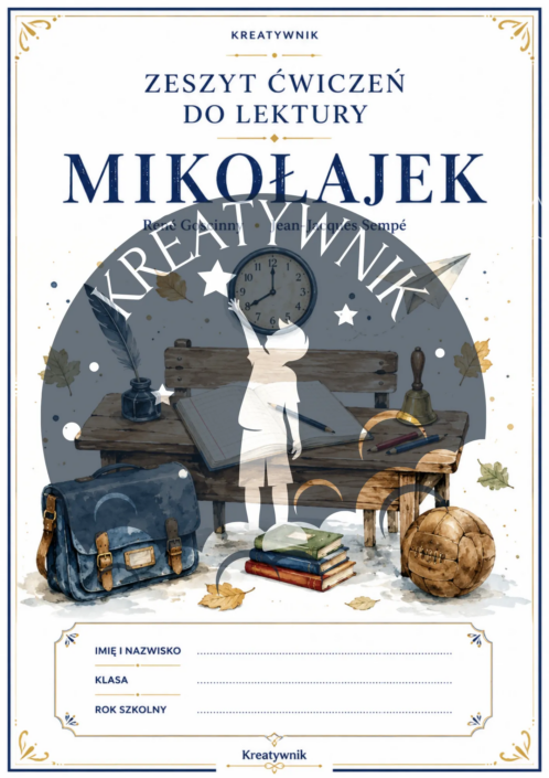 Podgląd stron z kreatywnego zeszytu lektury do książki Mikołajek – Kreatywnik.com.pl