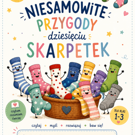 Zdjęcie główne zestawu ćwiczeń i kart pracy do lektury Niesamowite przygody dziesięciu skarpetek