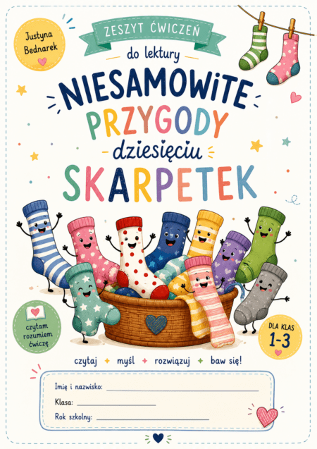 Zdjęcie główne zestawu ćwiczeń i kart pracy do lektury Niesamowite przygody dziesięciu skarpetek