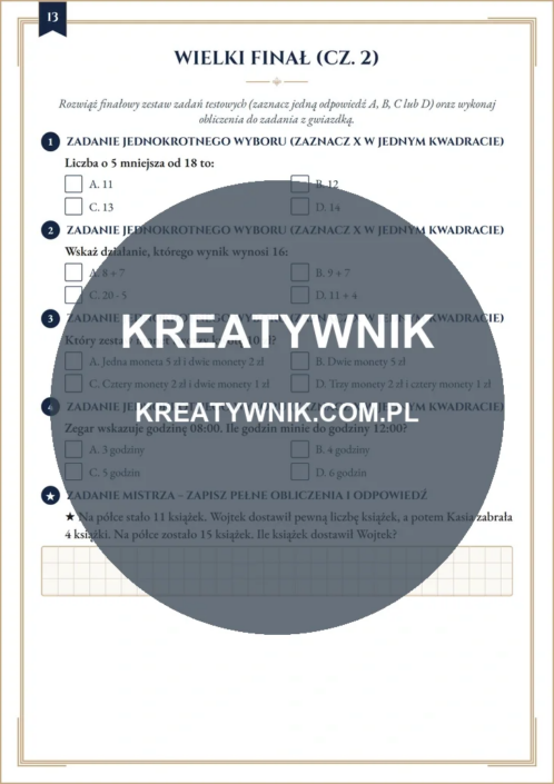 Dodawanie i – Karty pracy (Kl. 1) – Strona 13