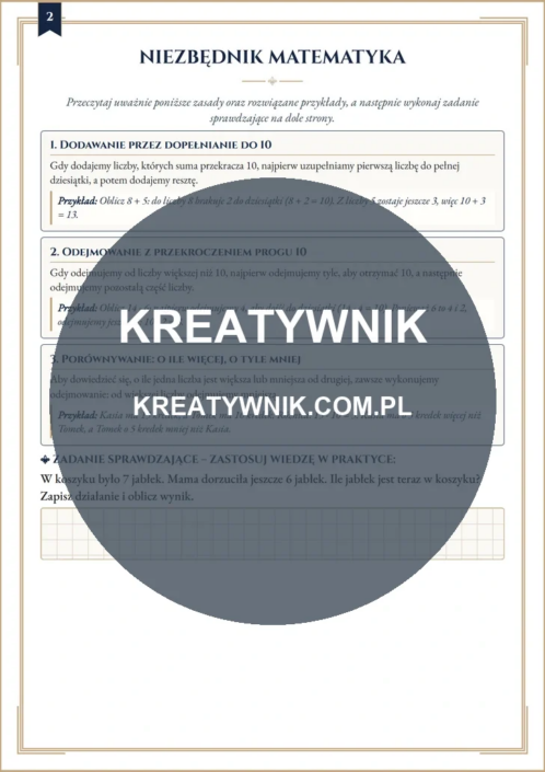 Dodawanie i – Karty pracy (Kl. 1) – Strona 2