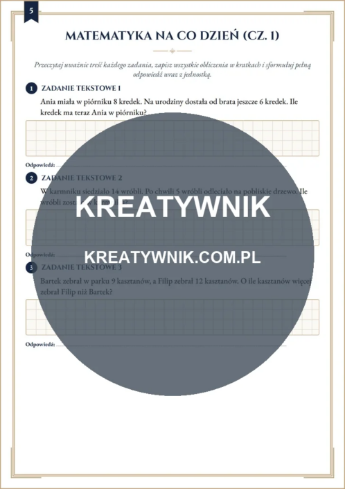 Dodawanie i – Karty pracy (Kl. 1) – Strona 5