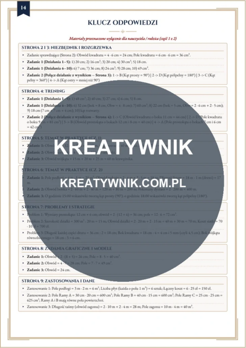 Geometria: kąty – Karty pracy (Kl. 4) – Strona 14 Geometria: kąty – Karty pracy (Kl. 4) – Strona 14