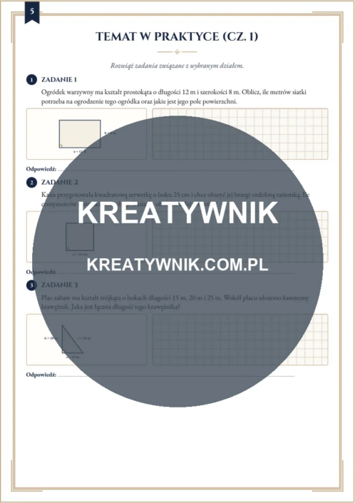 Geometria: kąty – Karty pracy (Kl. 4) – Strona 5 Geometria: kąty – Karty pracy (Kl. 4) – Strona 5
