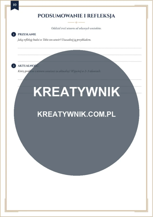 Katarynka – Karty pracy (Kl. 4–6) – Strona 10 Katarynka – Karty pracy (Kl. 4–6) – Strona 10