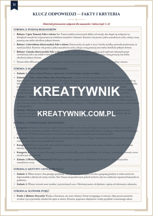 Katarynka – Karty pracy (Kl. 4–6) – Strona 11 Katarynka – Karty pracy (Kl. 4–6) – Strona 11