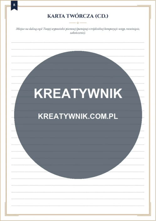 Katarynka – Karty pracy (Kl. 4–6) – Strona 8 Katarynka – Karty pracy (Kl. 4–6) – Strona 8
