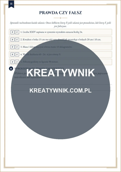 Klasy 3 – Karty pracy (Kl. 3) – Strona 11 Klasy 3 – Karty pracy (Kl. 3) – Strona 11