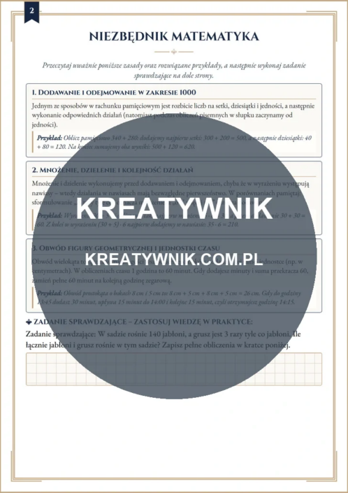 Klasy 3 – Karty pracy (Kl. 3) – Strona 2 Klasy 3 – Karty pracy (Kl. 3) – Strona 2