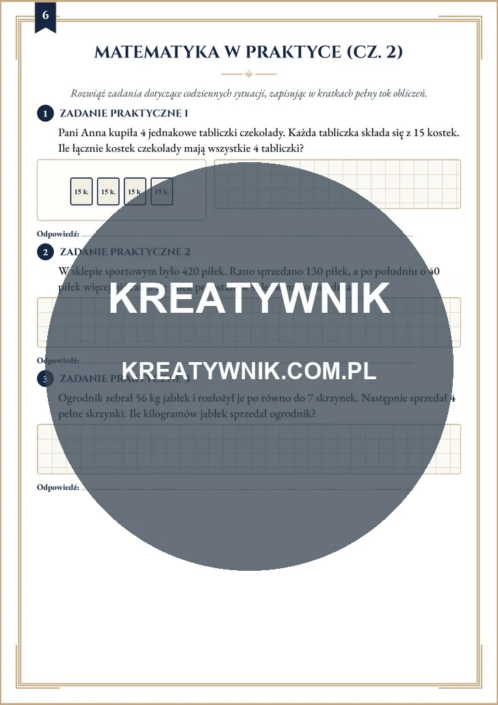 Klasy 3 – Karty pracy (Kl. 3) – Strona 6 Klasy 3 – Karty pracy (Kl. 3) – Strona 6