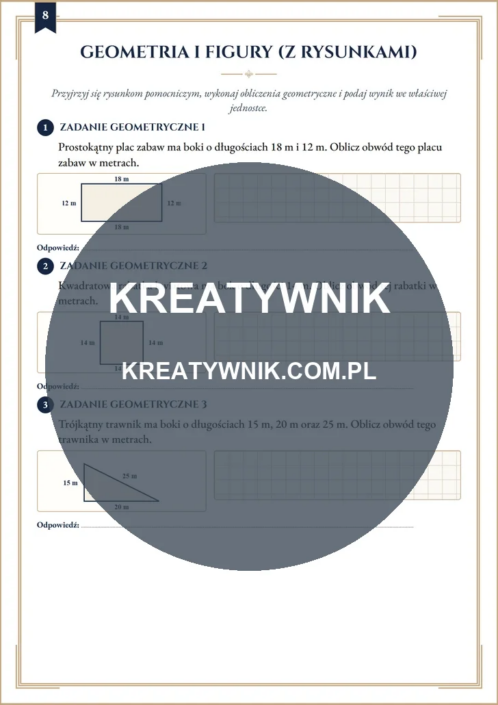 Klasy 3 – Karty pracy (Kl. 3) – Strona 8 Klasy 3 – Karty pracy (Kl. 3) – Strona 8