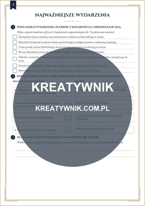Latarnik – Karty pracy (Kl. 7–8) – Strona 3 Latarnik – Karty pracy (Kl. 7–8) – Strona 3