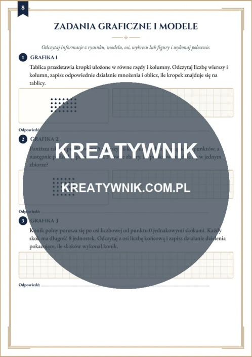 Mnożenie i dzielenie w – Karty pracy (Kl. 3) – Strona 8 Mnożenie i dzielenie w – Karty pracy (Kl. 3) – Strona 8