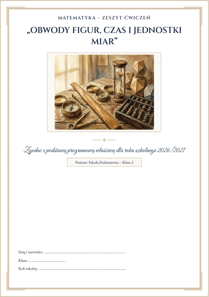 Obwody figur, czas i – Karty pracy (Kl. 3) Obwody figur, czas i – Karty pracy (Kl. 3)