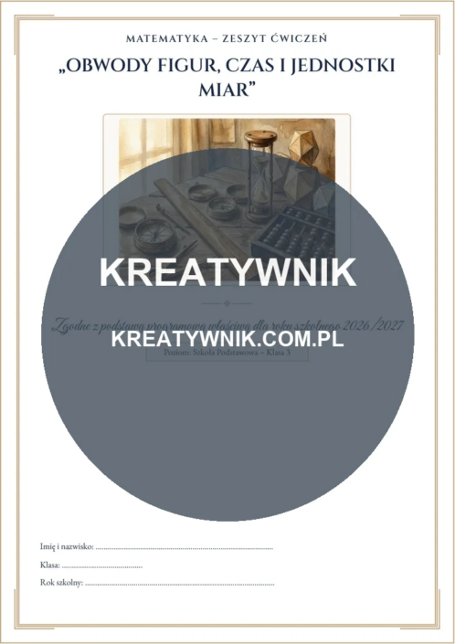 Obwody figur, czas i – Karty pracy (Kl. 3) – Strona 1 Obwody figur, czas i – Karty pracy (Kl. 3) – Strona 1